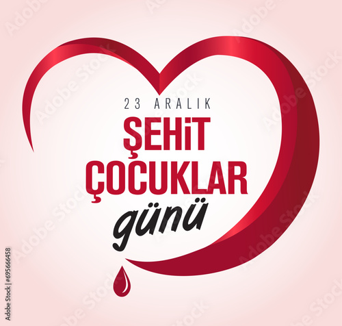 23 Aralik Dünya Şehit Çocuklar Günü (Filistin Gazze) Translation: World Martyr Children's Day December 23 (Palestine Gaza)