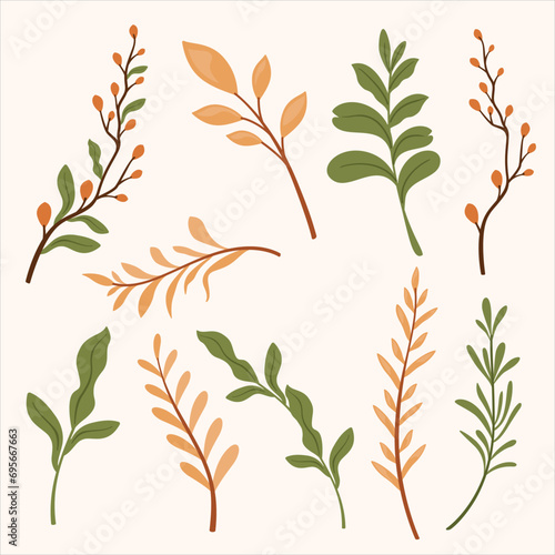 set of leaves