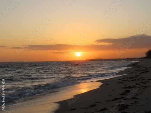 sunset on the beach