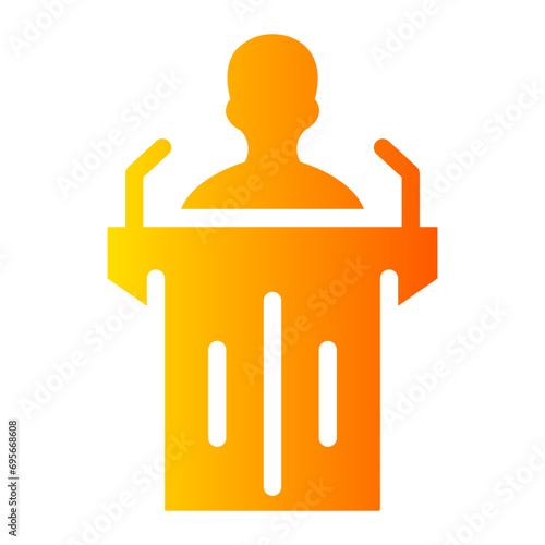 speech Gradient icon