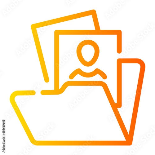 candidates Line Gradient Icon