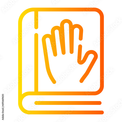 swear Line Gradient Icon