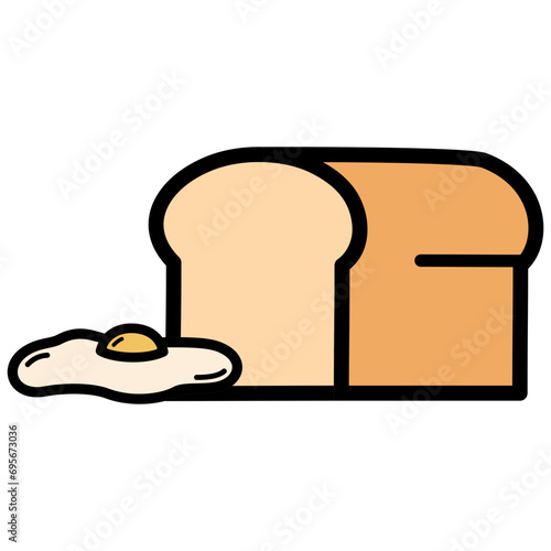 Foods Filled Line Icon Vector Illustration 