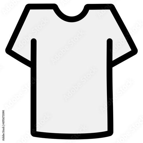 Shirt Filled Line Icon Vector Illustration 