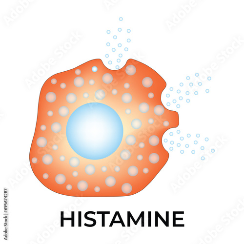 Histamine Science Design Vector Diagram
