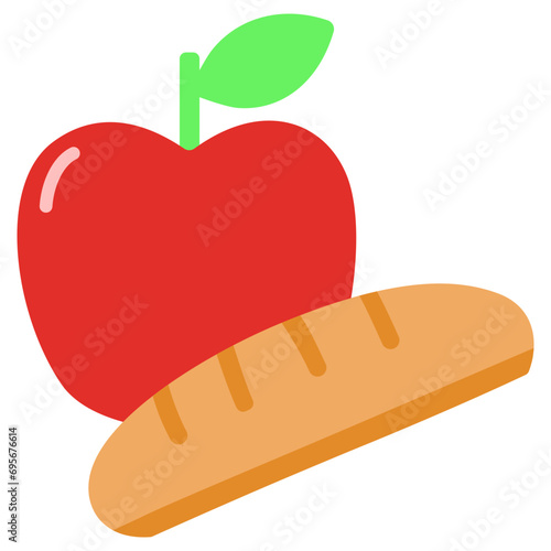 Foods Flat Icon Vector Illustration 
