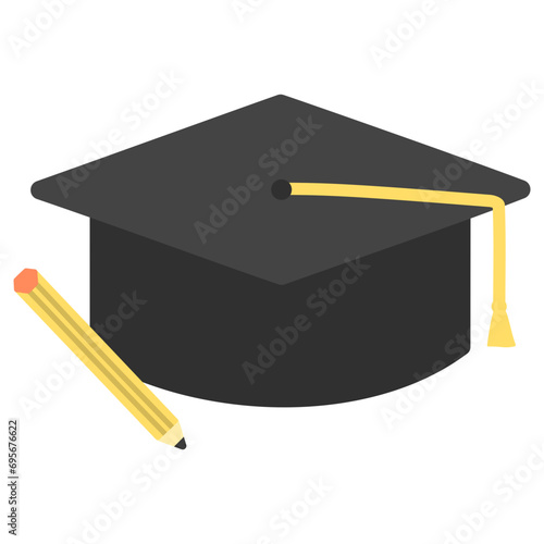Education Flat Icon Vector Illustration 
