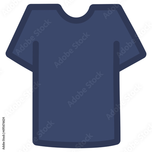 Shirt Flat Icon Vector Illustration 