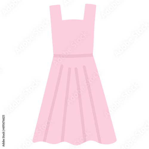 Dress Flat Icon Vector Illustration 