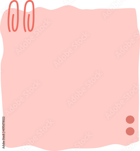 Handdrawn memo sticky notes