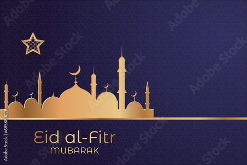 Ramadhan Eid Mubarak background greeting card