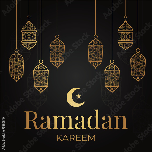Ramadhan Eid Mubarak background greeting card