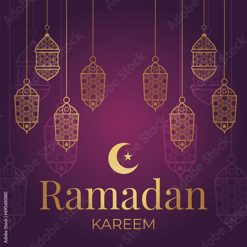 Ramadhan Eid Mubarak background greeting card