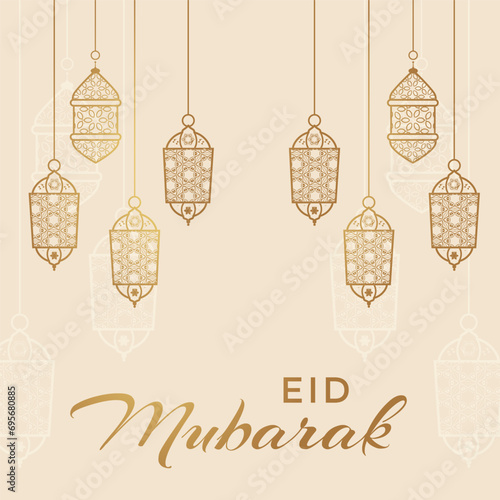 Ramadhan Eid Mubarak background greeting card