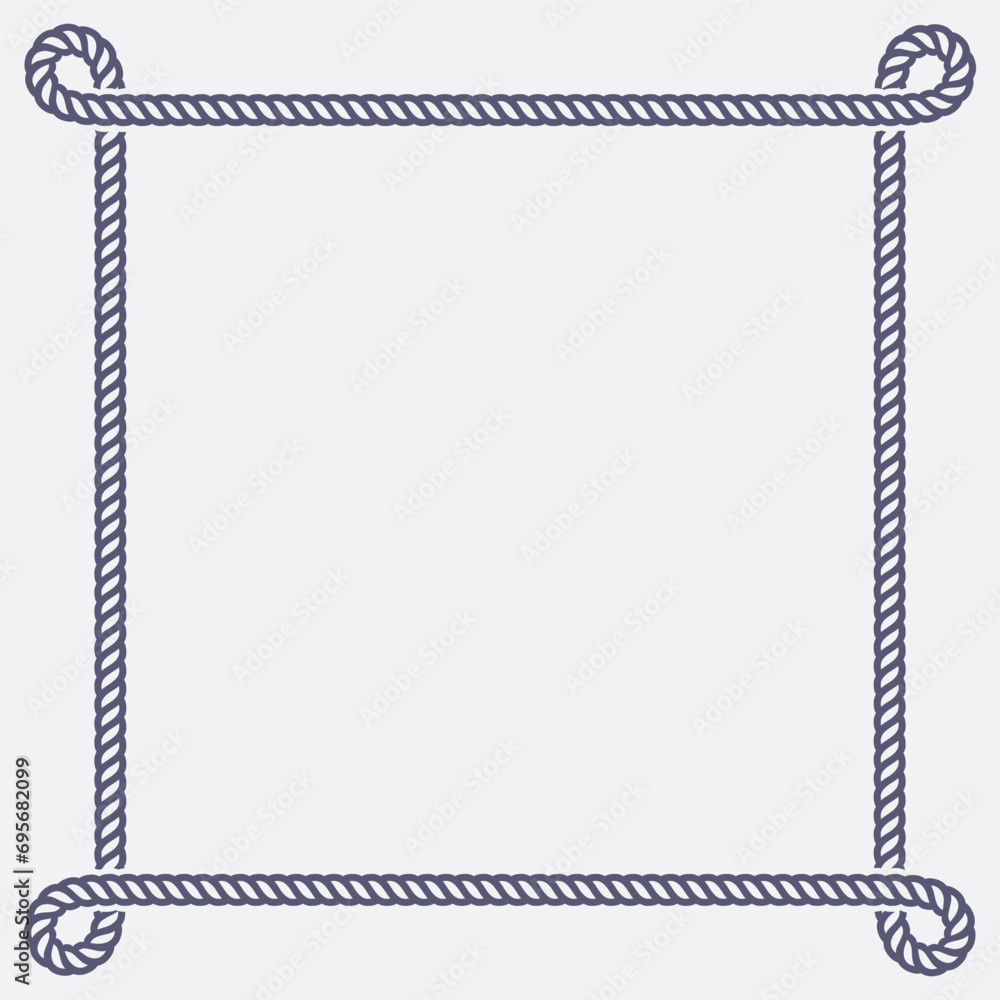 Square Rope Border Frame