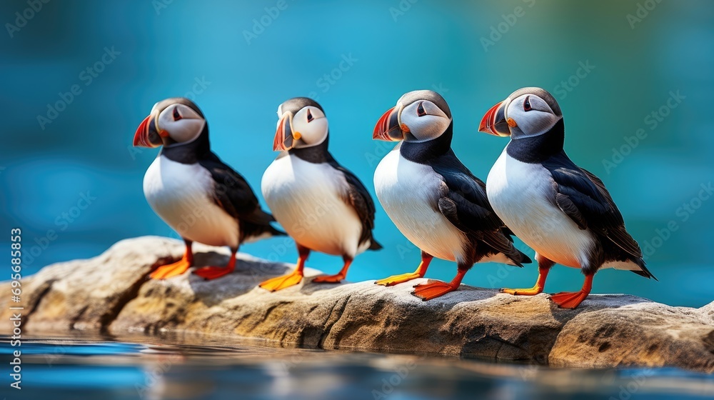 Icelandic Puffin Paradise Seabirds Enjoy Scenic Views of Iceland