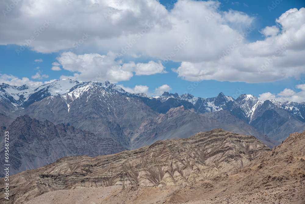 The beautiful views of valley from Likir Monastery or Likir Gompa