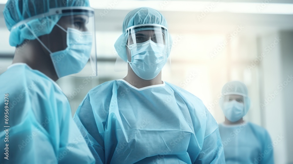 Surgeon and anesthetist doctor ER surgical team Surgeon and anesthetist doctor ER surgical team
