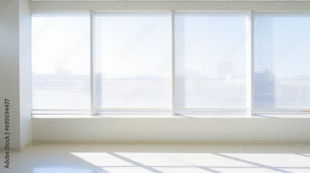 Fototapeta premium Window in ward of hospital corridor ,Interior details