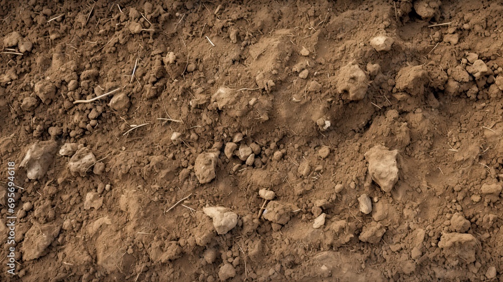 Natural Background.Light Soil Close Up Natural Background.Light Soil Close Up