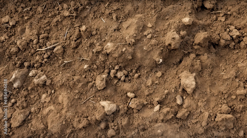 Natural Background.Light Soil Close Up