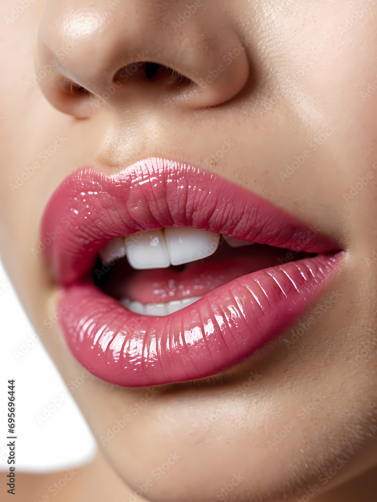 Fototapeta premium close up lips of woman