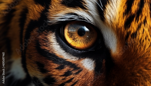 close up of a tiger eyes