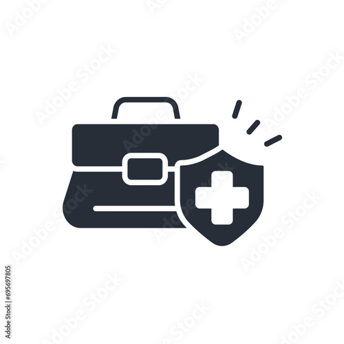 first aid icon. vector.Editable stroke.linear style sign for use web design,logo.Symbol illustration.