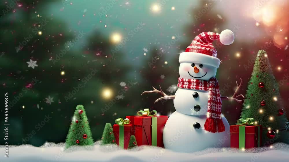 snowman and christmas tree snowman and christmas tree