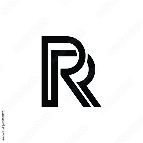 letter rr logo design