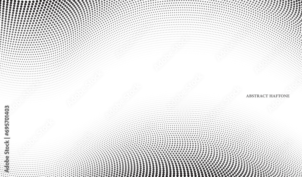 Gradient halftone dots background. Abstract dotted vector background. Halftone effect