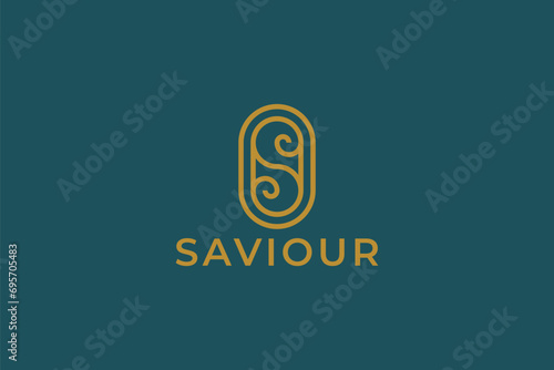 Letter S Abstract Linear Concept Logo for Business Feminine Beauty Branding