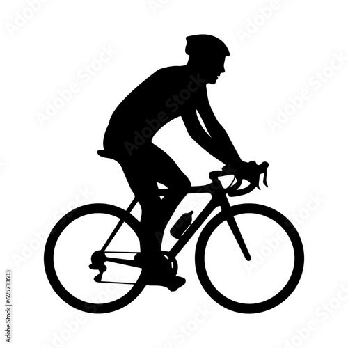 Bicycle rider cyclist vector silhouette