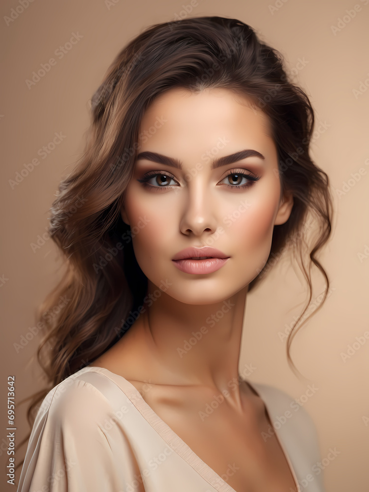 Portrait Of Beautiful Woman in Studio
Portrait Of Beautiful Woman in Studio