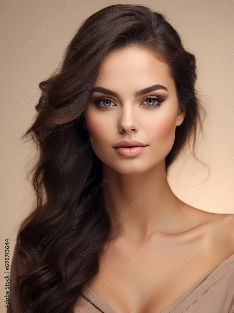 Portrait Of Beautiful Woman in Studio
Portrait Of Beautiful Woman in Studio