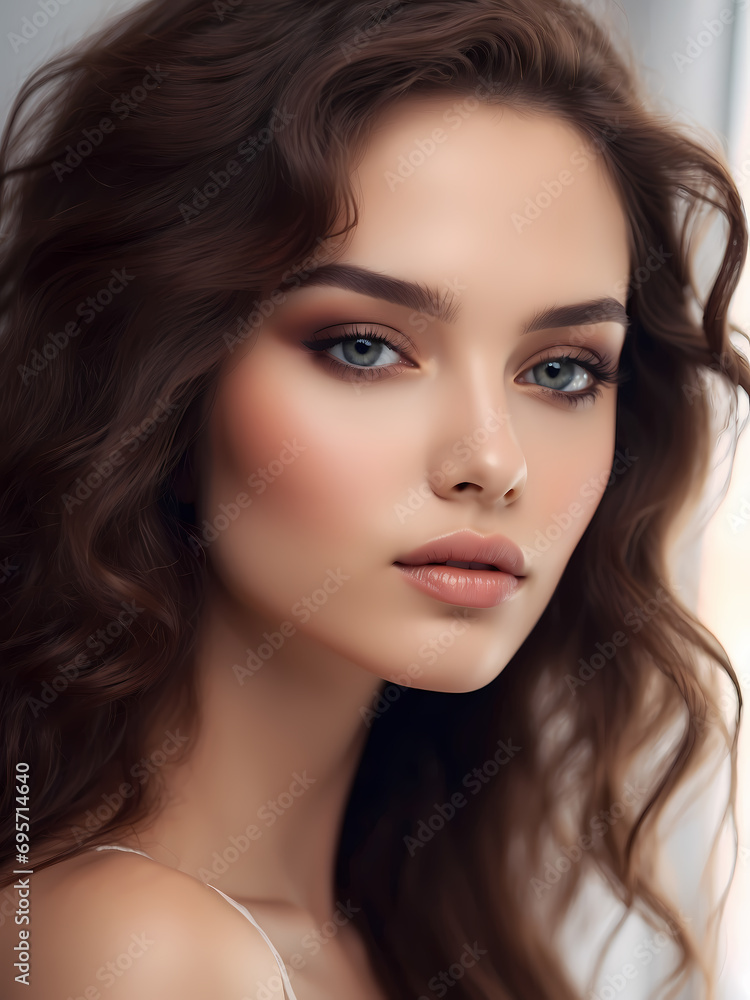 Portrait Of Beautiful Woman in Studio
Portrait Of Beautiful Woman in Studio