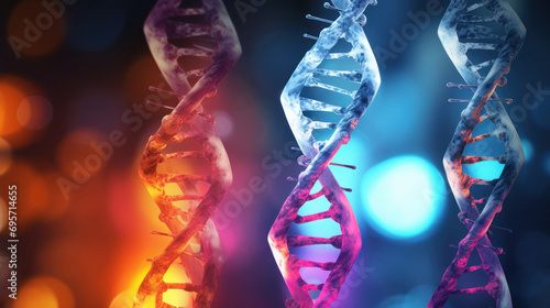 DNA genetic modeling technology concept
