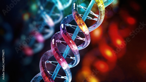 DNA genetic modeling technology concept © PRASANNAPIX