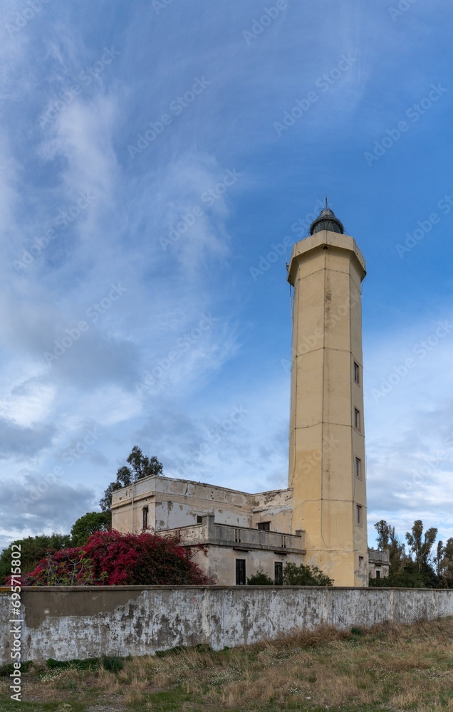 the abandoned lighthouse of Punta Alice in Cirò Marina in Calabria