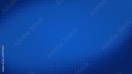 Abstract dark blue halftone pattern on blue background. High resolution full frame dotted pattern for template, brochure, business card, web page etc.