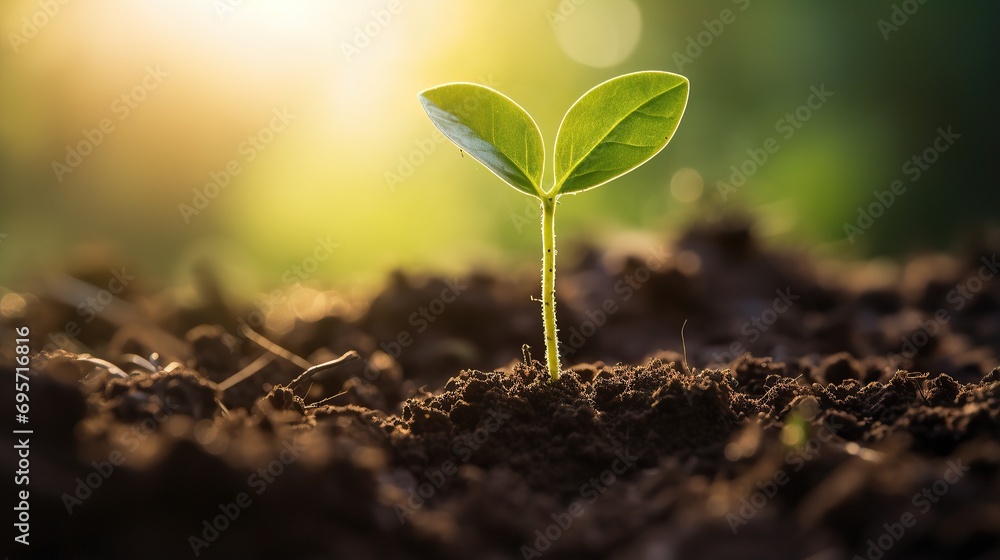 sequence of growth of young plants in nature and sunlight, natural tree growth. sequence of growth of young plants in nature and sunlight, natural tree growth.