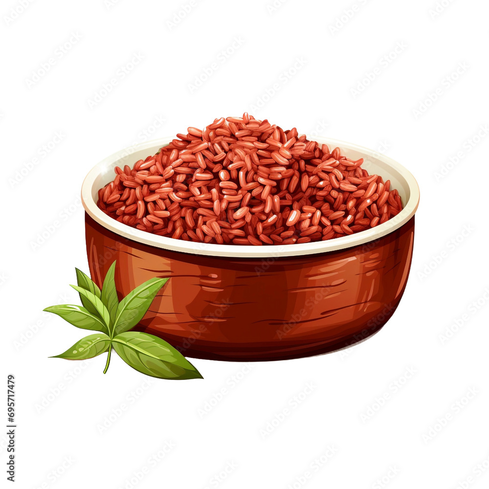 Charleston red rice isolated on transparent background Charleston red rice isolated on transparent background