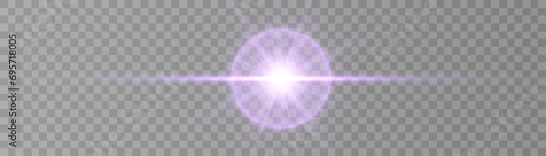 Light effect bright star isolated on transparent background for web design and illustrations Vector 10eps. photo