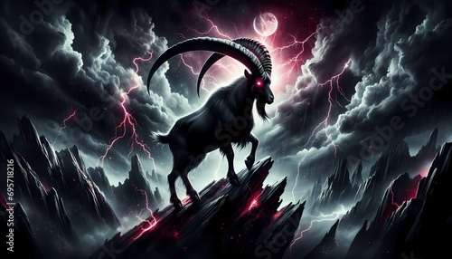 Capricorn Zodiac Sign Dark Fantasy photo