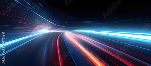 Fototapeta Naklejka Na Ścianę i Meble -  Track Lighting Effects Acceleration Technology