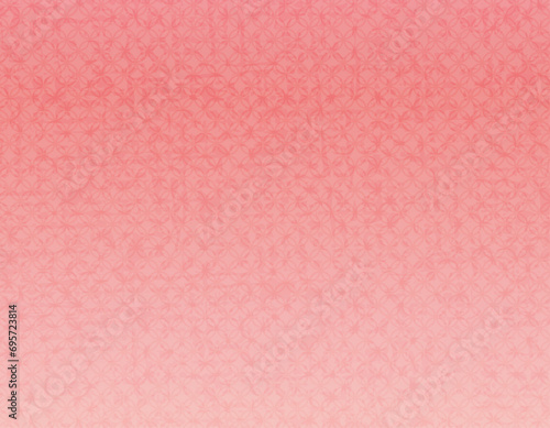 七宝柄文様  和柄背景イラスト ピンクのグラデーション背景 photo