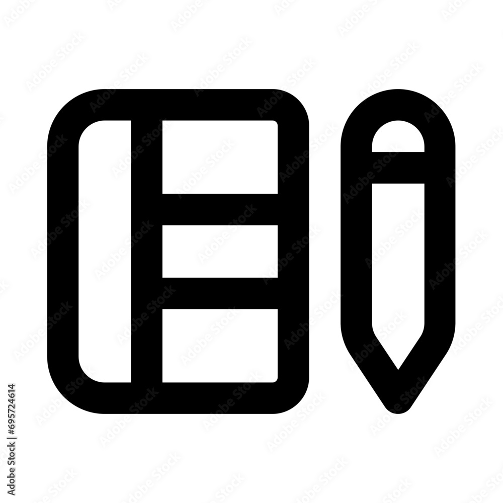 Notebook Line UI Icon Notebook Line UI Icon