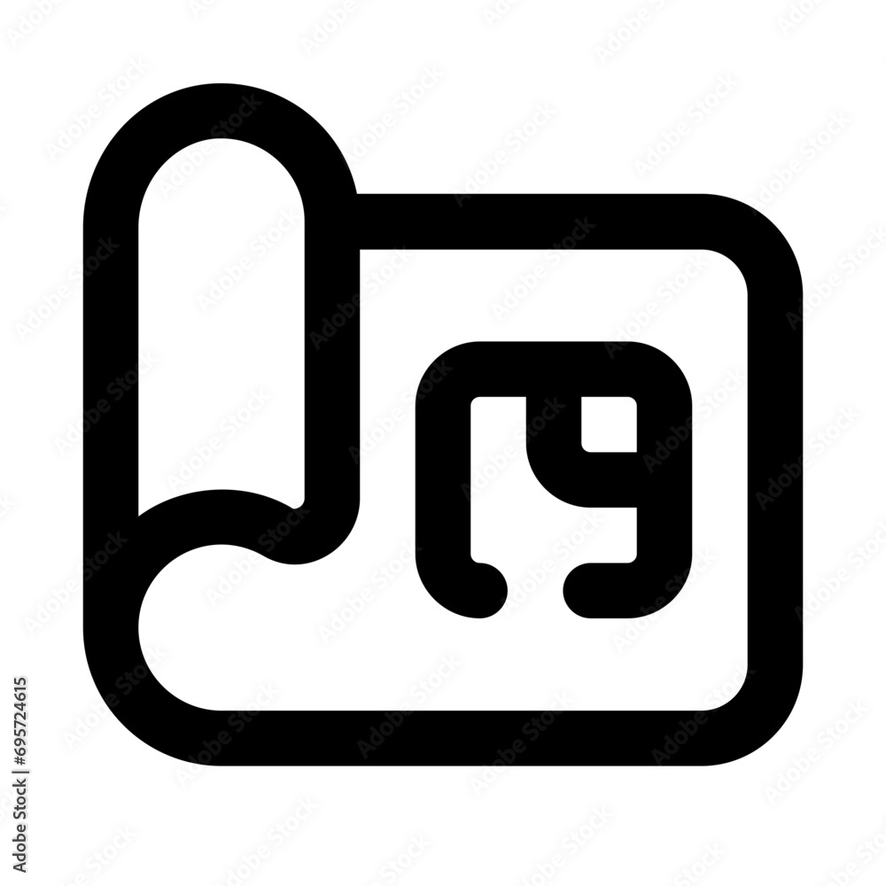 Plan Line UI Icon Plan Line UI Icon