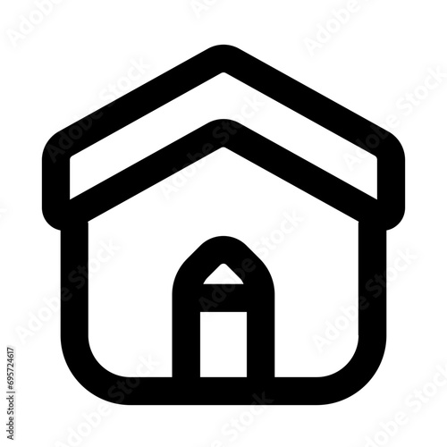 House Design Line UI Icon