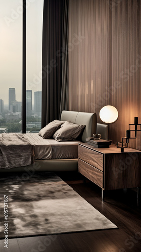 Italian modern furniture, AI Generative.